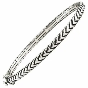 Andrea Candela-Sterling Silver & 18k YG  Bangle Bracelet -  Pasion De Plata Collection