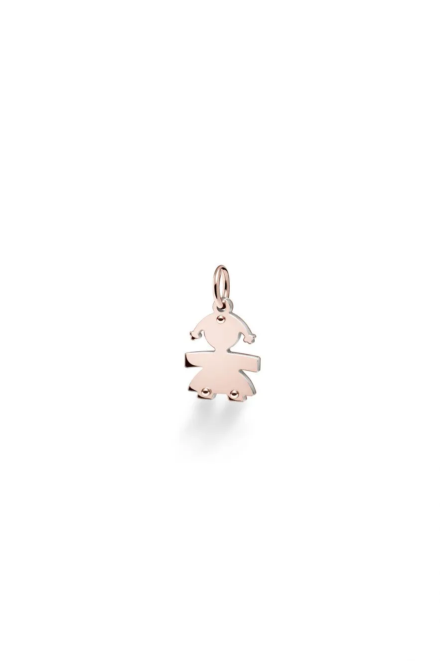 BABY CHARM ARGENTO SAGOMA BIMBA