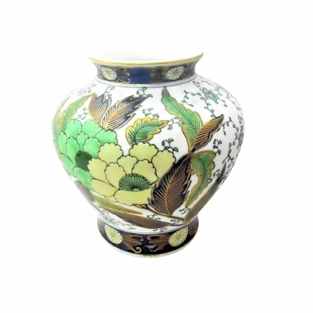 De Santis Vaso Fiori Liberty In Porcellana Fine Decoro E Lavorazione Stile Ming