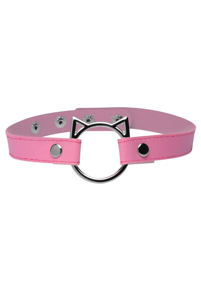 Master Series Kinky Kitty Adjustable Ring Choker Slim