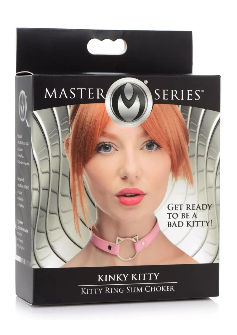 Master Series Kinky Kitty Adjustable Ring Choker Slim