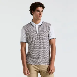 Polo Con Jacquard Frontal