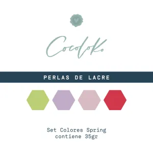 Set de perlas de lacre - Colores Spring